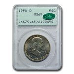 1958-D Franklin Half Dollar MS-65 PCGS CAC (Old Green Rattler)