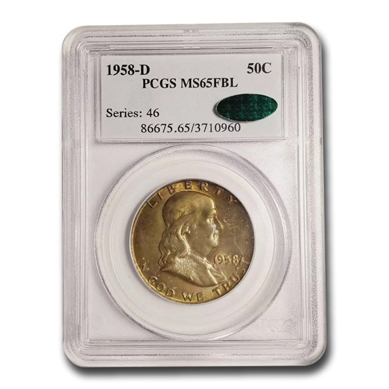 1958-D Franklin Half Dollar MS-65 PCGS (FBL) 1958-D Franklin Half Dollar MS-65 PCGS (FBL)