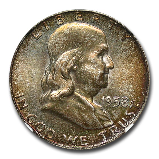 1958-D Franklin Half Dollar MS-67 NGC 1958-D Franklin Half Dollar MS-67 NGC