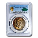 1958-D Franklin Half Dollar MS-67 PCGS CAC (FBL)