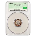 1958-D Roosevelt Dime MS-68 CACG (FB)