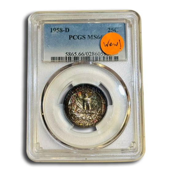 1958-D Washington Quarter MS-66 PCGS 1958-D Washington Quarter MS-66 PCGS