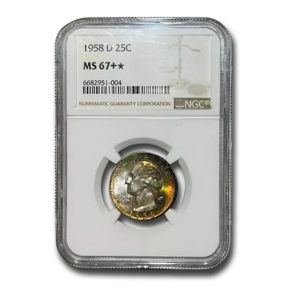 1958-D Washington Quarter MS-67* NGC 1958-D Washington Quarter MS-67* NGC