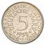 1958-F Germany Silver 5 Deutsche Mark XF
