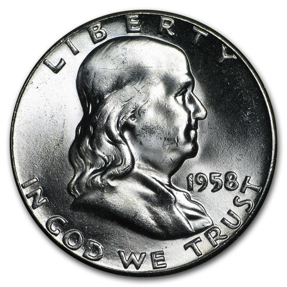 1958 Franklin Half Dollar BU 1958 Franklin Half Dollar BU