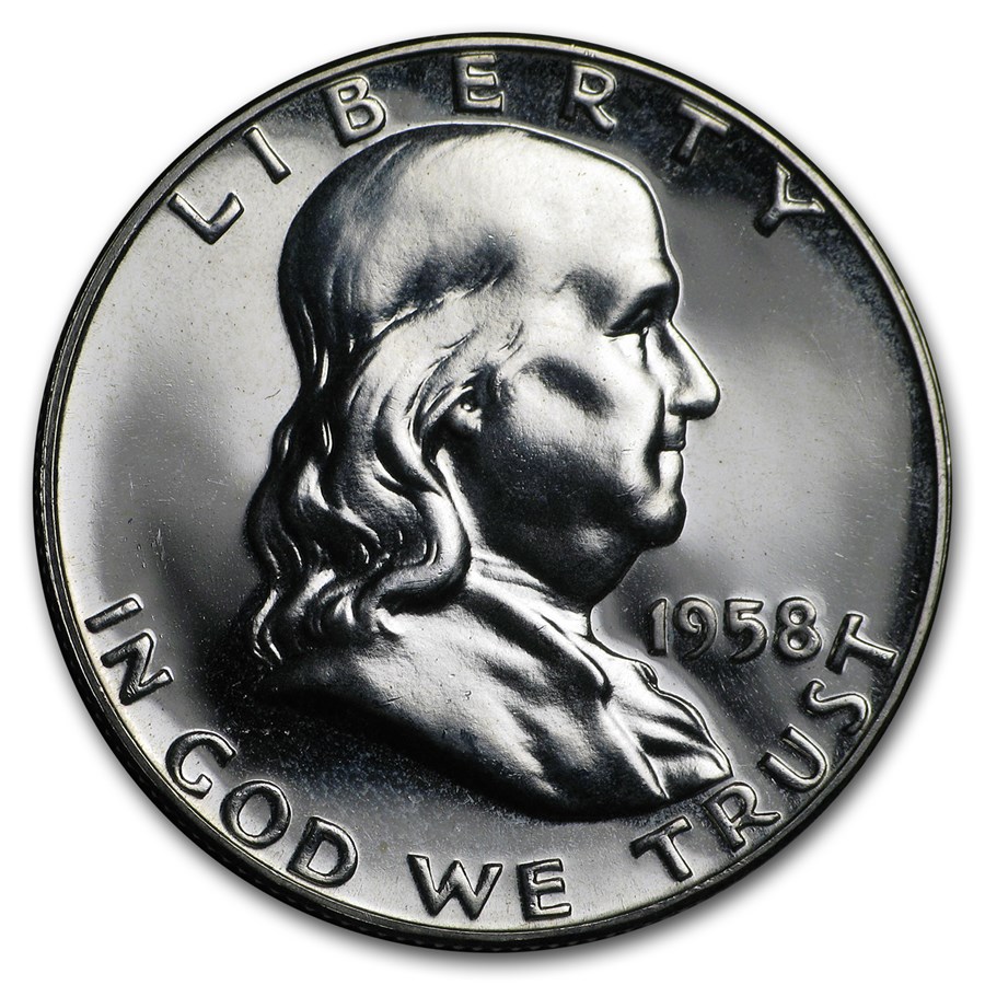 1958 Franklin Half Dollar Gem Proof