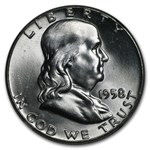 1958 Franklin Half Dollar MS-64 NGC