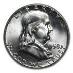 1958 Franklin Half Dollar MS-65 PCGS (FBL)
