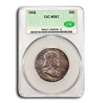 1958 Franklin Half Dollar MS-67 CACG