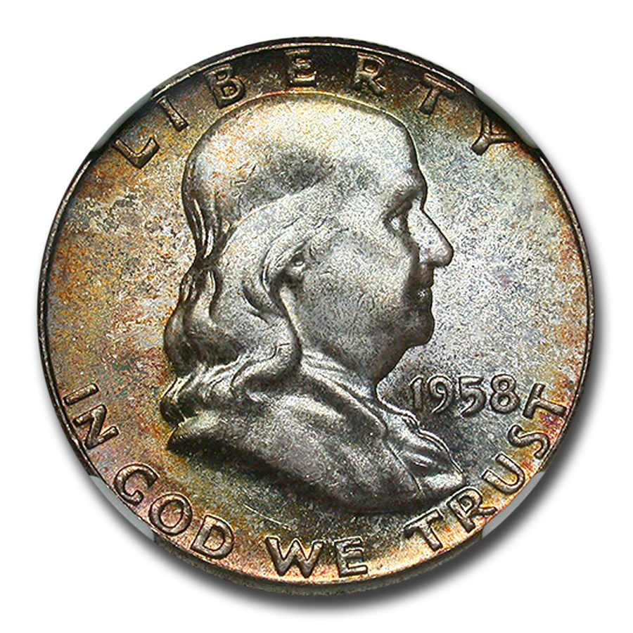 1958 Franklin Half Dollar MS-67 NGC