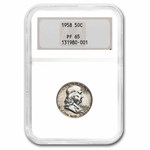1958 Franklin Half Dollar PF-65 NGC