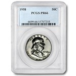 1958 Franklin Half Dollar PR-66 PCGS