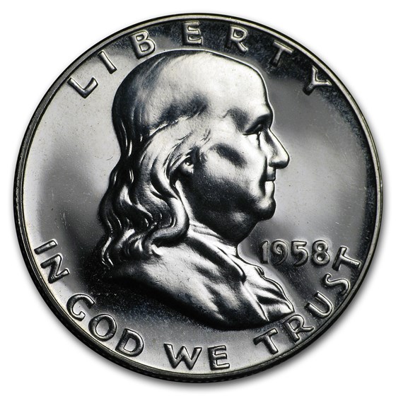 1958 Franklin Half Dollar Proof