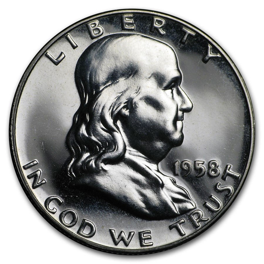 1958 Franklin Half Dollar Proof