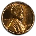 1958 Lincoln Cent MS-67 PCGS (Red)