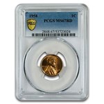 1958 Lincoln Cent MS-67 PCGS (Red)