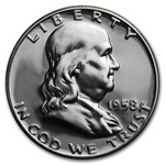 1958 Proof Franklin Half Dollar 20-Coin Roll