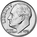 1958 Roosevelt Dime BU