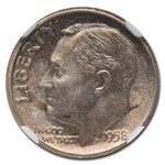 1958 Roosevelt Dime MS-67+ NGC (FT)