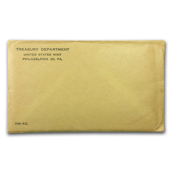1958 U.S. Proof Set (Sealed Mint Envelope) 1958 U.S. Proof Set (Sealed Mint Envelope)