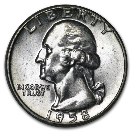 1958 Washington Quarter BU 1958 Washington Quarter BU