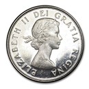 1959-1964 Canada Silver 50 Cents Elizabeth II Avg Circ