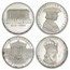 1959-1973 Austria Silver 50 Schilling Commemoratives Proof
