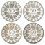 1959-1973 Austria Silver 50 Schilling Commemoratives Proof