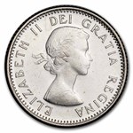 1959 Canada Silver 10 Cents Bluenose Sailboat BU/Prooflike