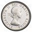 1959 Canada Silver 10 Cents Bluenose Sailboat BU/Prooflike