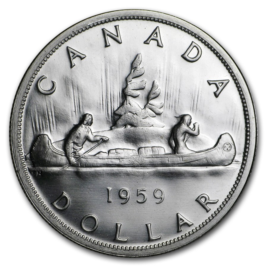 1959 Canada Silver Dollar BU/Prooflike