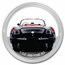 1959 Corvette 2 x 1 oz Silver Round & Die Cast Car Set - Black