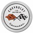1959 Corvette 2 x 1 oz Silver Round & Die Cast Car Set - Black