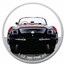 1959 Corvette 2 x 1 oz Silver Round & Die Cast Car Set - Black