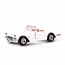 1959 Corvette 2 x 1 oz Silver Round & Die Cast Car Set - White