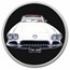 1959 Corvette 2 x 1 oz Silver Round & Die Cast Car Set - White