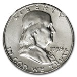 1959-D Franklin Half Dollar MS-64 NGC (FBL)
