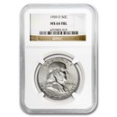 1959-D Franklin Half Dollar MS-64 NGC (FBL)