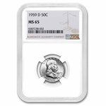 1959-D Franklin Half Dollar MS-65 NGC