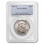1959-D Franklin Half Dollar MS-65 PCGS