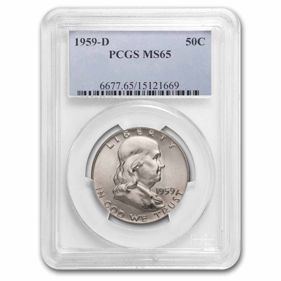 1959-D Franklin Half Dollar MS-65 PCGS