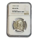 1959-D Franklin Half Dollar MS-66 NGC (FBL)