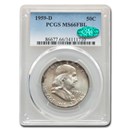 1959-D Franklin Half Dollar MS-66 PCGS CAC (FBL) 1959-D Franklin Half Dollar MS-66 PCGS CAC (FBL)
