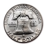 1959 Franklin Half Dollar 20-Coin Roll BU