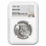 1959 Franklin Half Dollar MS-64 NGC (FBL)