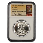 1959 Franklin Half Dollar MS-64 NGC (T-II Rev, FBL, Fivaz)
