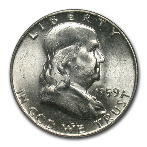 1959 Franklin Half Dollar MS-64 PCGS (Doubled Die Reverse FS-801) 1959 Franklin Half Dollar MS-64 PCGS (Doubled Die Reverse FS-801)