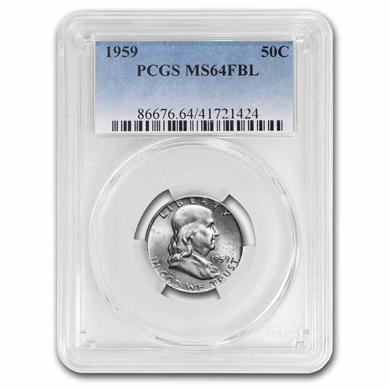 1959 Franklin Half Dollar MS-64 PCGS (FBL) 1959 Franklin Half Dollar MS-64 PCGS (FBL)
