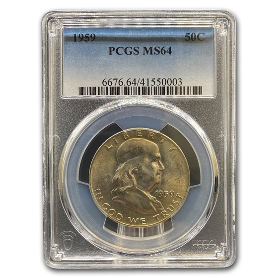 1959 Franklin Half Dollar MS-64 PCGS 1959 Franklin Half Dollar MS-64 PCGS