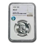1959 Franklin Half Dollar MS-67 NGC